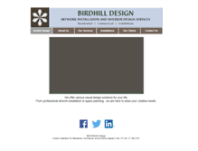 Tablet Screenshot of birdhilldesign.com